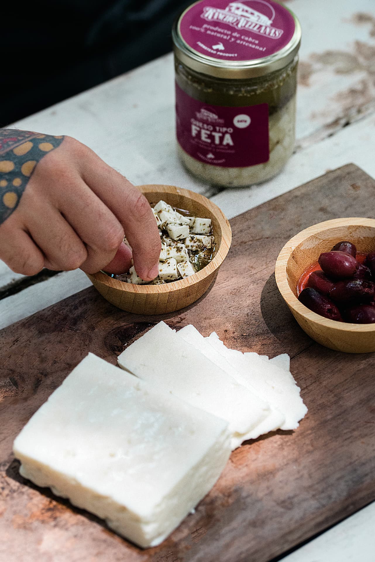 Queso tipo feta